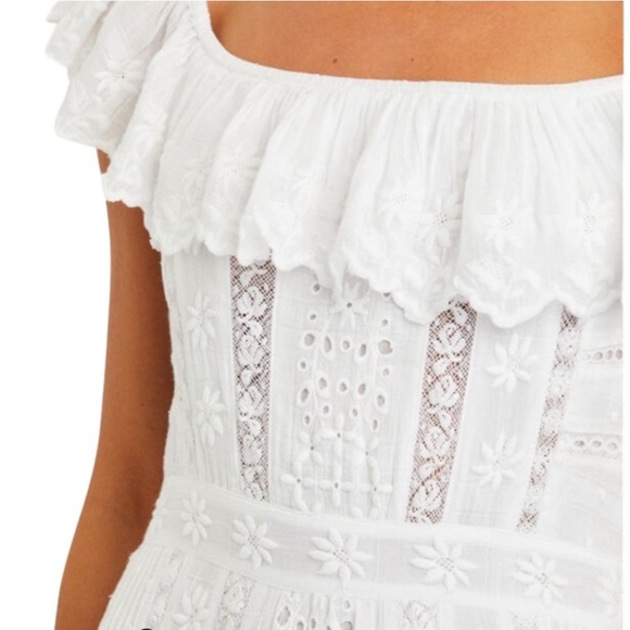 Loveshackfancy Niko Ruffled Eyelet Maxi Dress size 4 - Picture 6 of 11